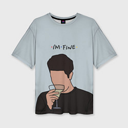 Футболка оверсайз женская Ross - im fine, цвет: 3D-принт