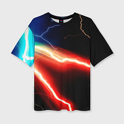 Футболка оверсайз женская Lightning light, цвет: 3D-принт
