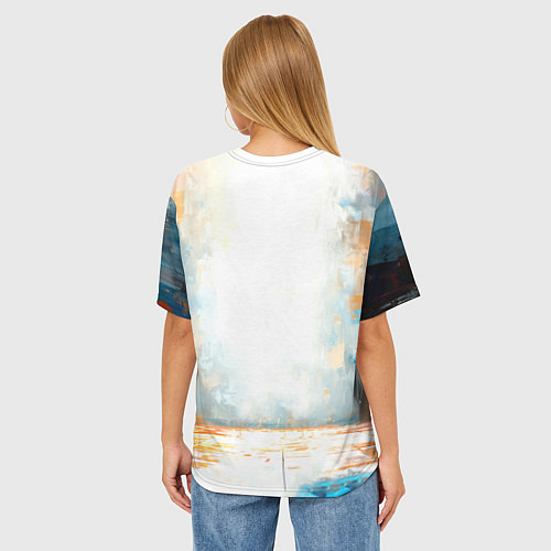 Женская футболка оверсайз Дзюдоист / 3D-принт – фото 4