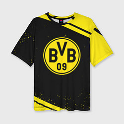 Футболка оверсайз женская Borussia полосы, цвет: 3D-принт