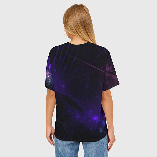 Женская футболка оверсайз Единорог Unilive / 3D-принт – фото 4