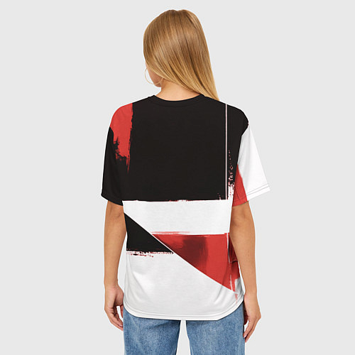 Женская футболка оверсайз Александр Овечкин 895 голов / 3D-принт – фото 4