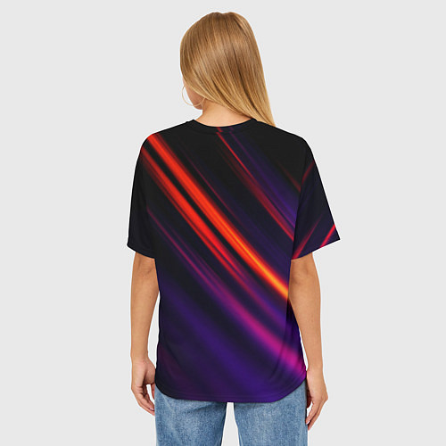 Женская футболка оверсайз Multicolored / 3D-принт – фото 4