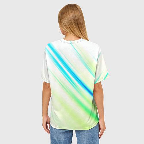 Женская футболка оверсайз Multicolored / 3D-принт – фото 4