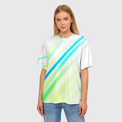 Футболка оверсайз женская Multicolored, цвет: 3D-принт — фото 2