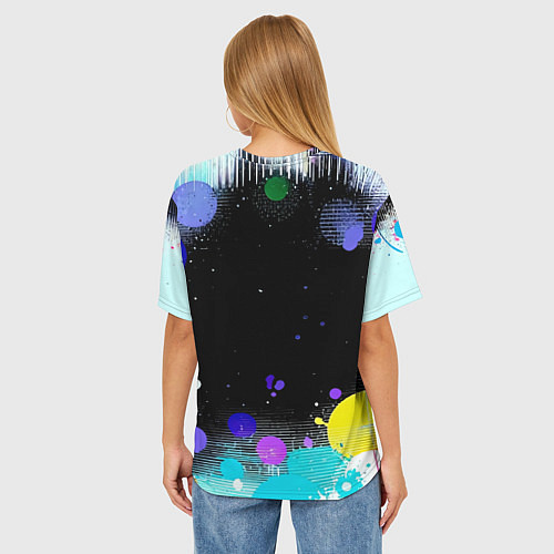 Женская футболка оверсайз Эпичный админ / 3D-принт – фото 4