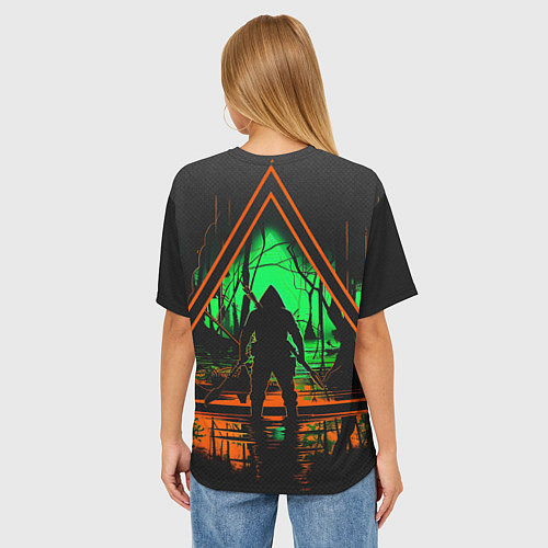 Женская футболка оверсайз Выживание в лесу / 3D-принт – фото 4