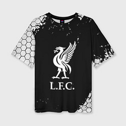 Футболка оверсайз женская Liverpool hexagon, цвет: 3D-принт