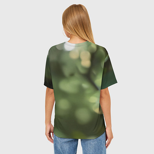 Женская футболка оверсайз Reptile green Mortal kombat / 3D-принт – фото 4