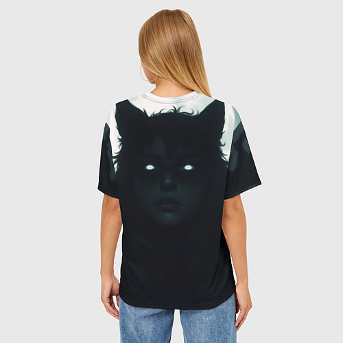 Женская футболка оверсайз Волчица / 3D-принт – фото 4