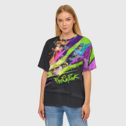 Футболка оверсайз женская Fragpunk, цвет: 3D-принт — фото 2