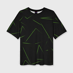 Футболка оверсайз женская Color green line, цвет: 3D-принт