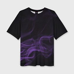 Футболка оверсайз женская Color smoke purple, цвет: 3D-принт