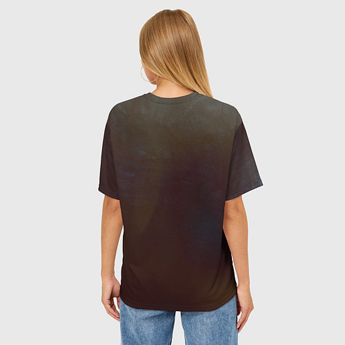 Женская футболка оверсайз Девушка Error / 3D-принт – фото 4