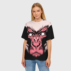 Футболка оверсайз женская Monkey wisdom, цвет: 3D-принт — фото 2
