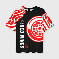 Футболка оверсайз женская Detroit Red Wings team, цвет: 3D-принт