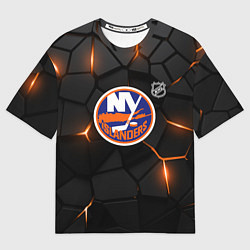 Женская футболка оверсайз Нью Йорк Айлендерс - НХЛ хоккей