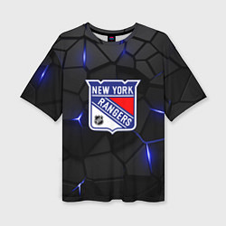 Женская футболка оверсайз Нью Йорк Рейнджерс - НХЛ хоккей