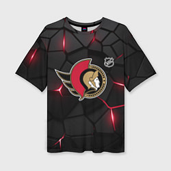 Женская футболка оверсайз Оттава Сенаторз - НХЛ хоккей