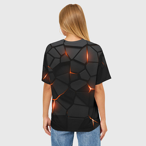 Женская футболка оверсайз Филадельфия Флайерз - НХЛ хоккей / 3D-принт – фото 4