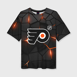Женская футболка оверсайз Филадельфия Флайерз - НХЛ хоккей