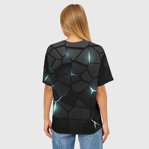 Женская футболка оверсайз Сиэтл Кракен - НХЛ хоккей / 3D-принт – фото 4