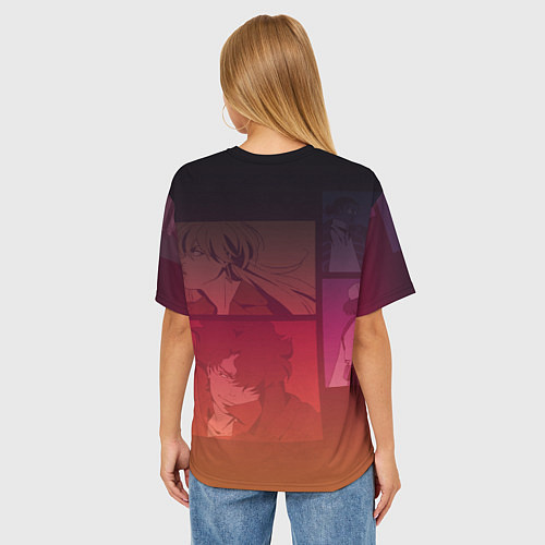 Женская футболка оверсайз Lazarus Art / 3D-принт – фото 4