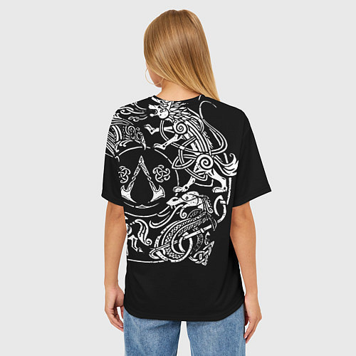 Женская футболка оверсайз Ассасин Крид Раграрек / 3D-принт – фото 4