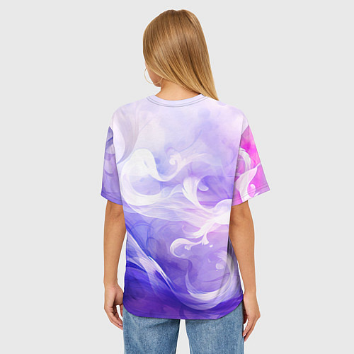 Женская футболка оверсайз Готический стиль Билли Айлиш / 3D-принт – фото 4