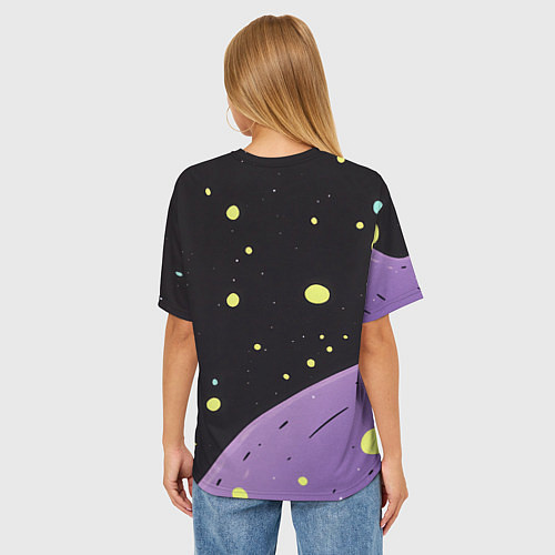 Женская футболка оверсайз Билли Айлиш в стиле Таро / 3D-принт – фото 4