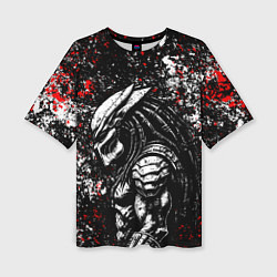 Футболка оверсайз женская Хищник 1987, цвет: 3D-принт
