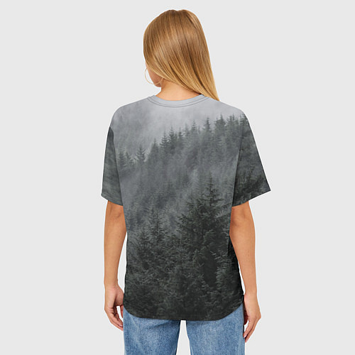 Женская футболка оверсайз Древние боги могучих лесов / 3D-принт – фото 4