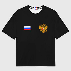 Женская футболка оверсайз Russia sports team