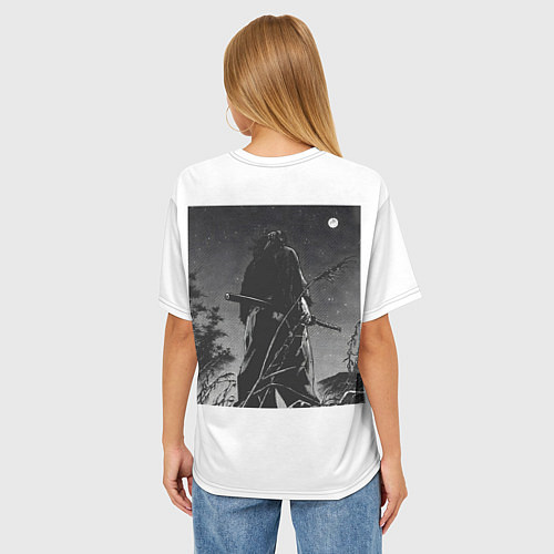 Женская футболка оверсайз Миямото Мусаси, Vagabond / 3D-принт – фото 4