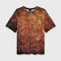 Женская футболка оверсайз Абстракция - desert camouflage