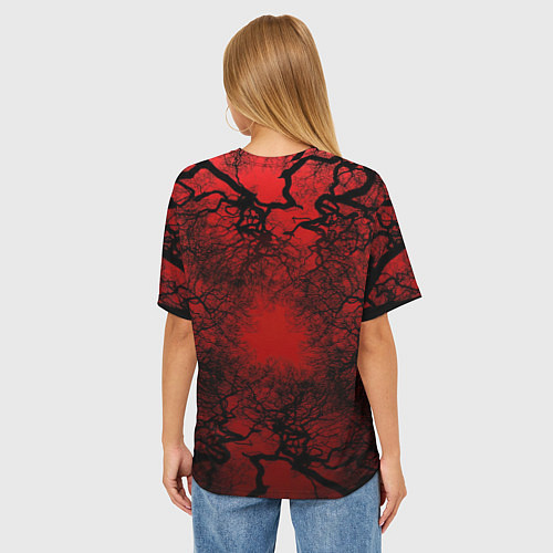 Женская футболка оверсайз Кукла Вуду Bones / 3D-принт – фото 4