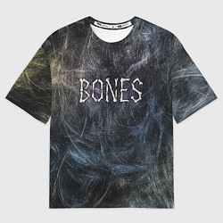 Женская футболка оверсайз Bones из костей