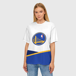 Футболка оверсайз женская Golden State Warriors - NBA, цвет: 3D-принт — фото 2