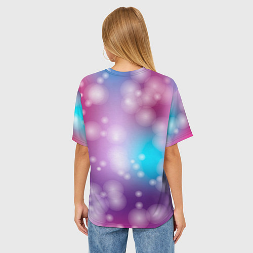 Женская футболка оверсайз Lana Del Rey закрыла глаза / 3D-принт – фото 4