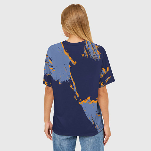 Женская футболка оверсайз Мемфис Гриззлис - логотип команды / 3D-принт – фото 4