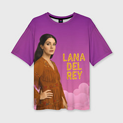 Футболка оверсайз женская Певица Lana Del Rey, цвет: 3D-принт