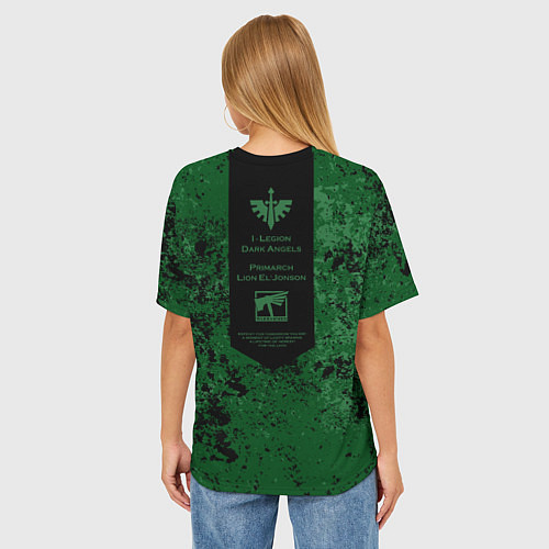Женская футболка оверсайз Примарис - Темные Ангелы / 3D-принт – фото 4