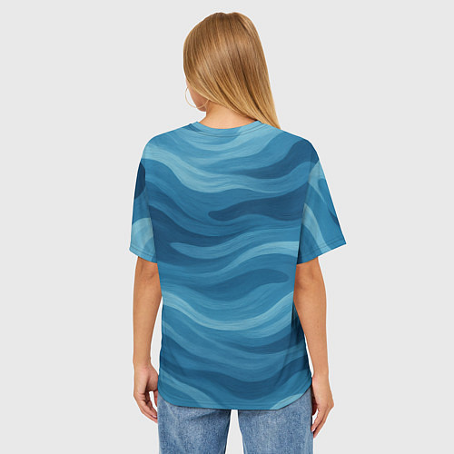 Женская футболка оверсайз ВМФ Медведь с АК-47 / 3D-принт – фото 4