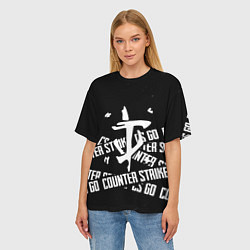 Футболка оверсайз женская Doom x counter strike, цвет: 3D-принт — фото 2