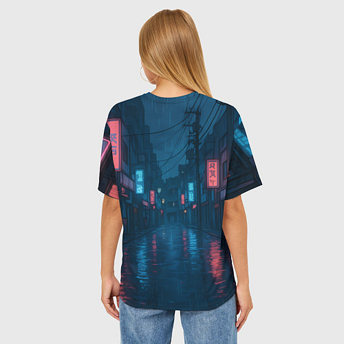 Женская футболка оверсайз Сиратори Айра в ярости / 3D-принт – фото 4