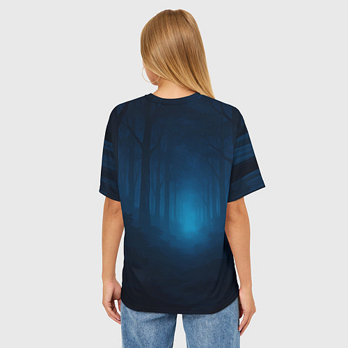 Женская футболка оверсайз Сиратори Айра школьница / 3D-принт – фото 4