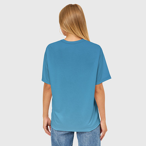 Женская футболка оверсайз Mousini Quadrocoptini мем / 3D-принт – фото 4