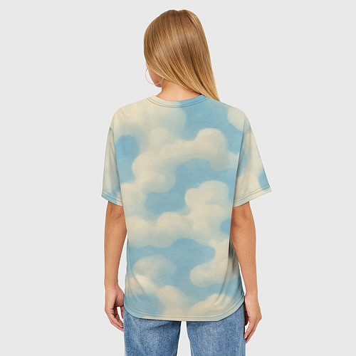 Женская футболка оверсайз Сила и честь лев ВДВ / 3D-принт – фото 4