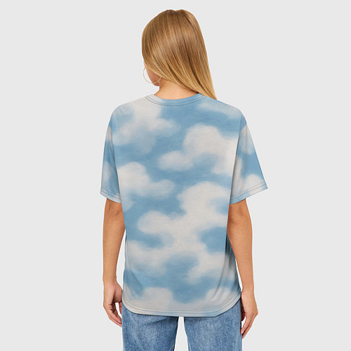 Женская футболка оверсайз Рожден для неба - орел ВДВ / 3D-принт – фото 4