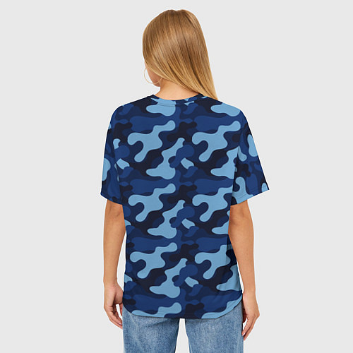 Женская футболка оверсайз ВДВ элита войск - камуфляж / 3D-принт – фото 4